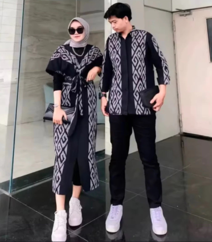 Baju Tenun Padma Black - Couple Tenun