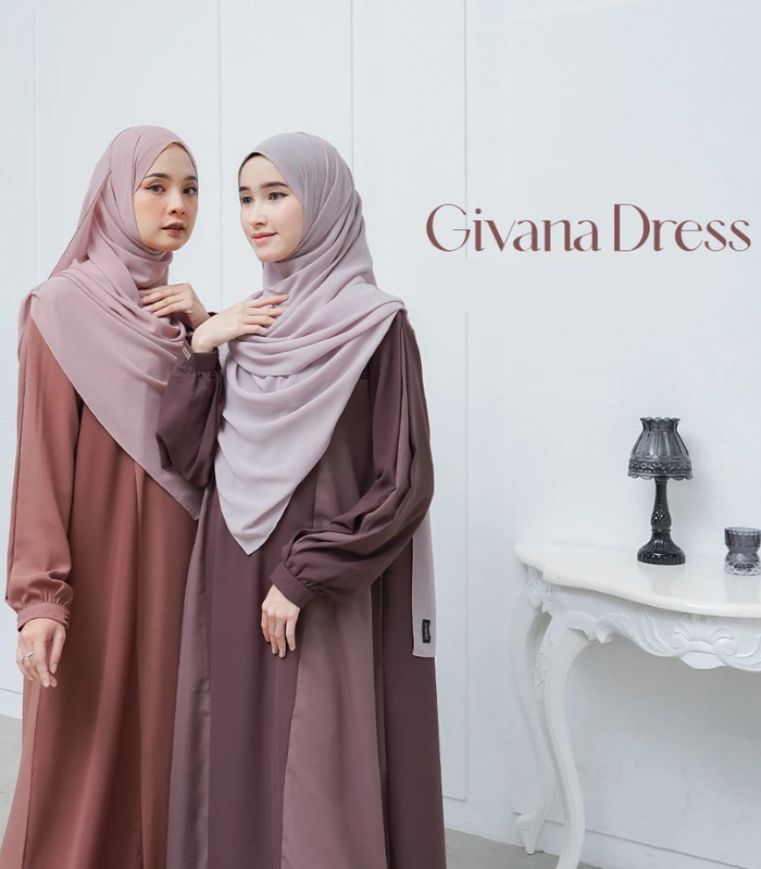 Givana Dress - Abaya 2 Warna